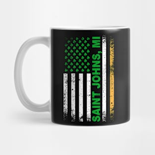 Irish American Flag SAINT JOHNS, MI Mug